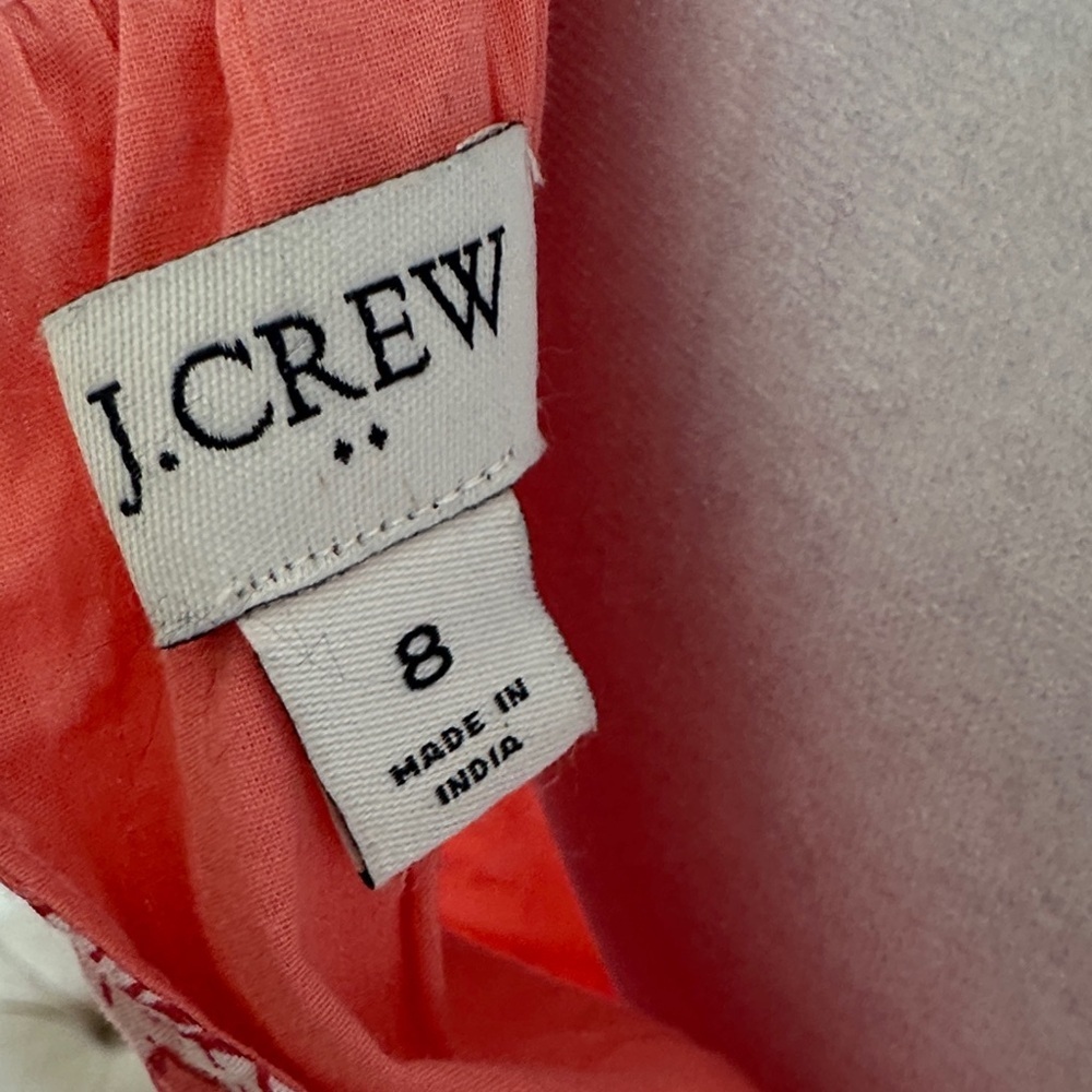 J. Crew Coral Floral Midi Dress - Picture 6 of 8